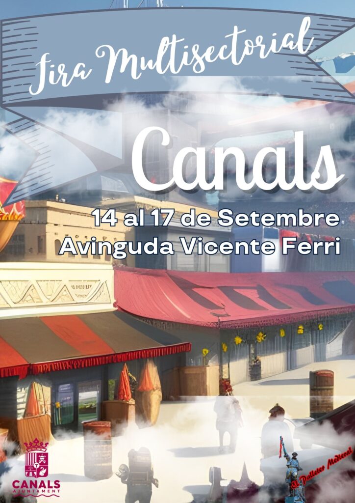 Feria multisectorial en Canals (Valencia) - cartel promocional no definitivo 2023