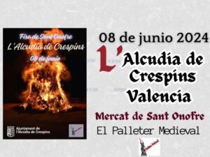 Mercat de Sant Onofre en L'Alcudia de Crespins 08 de Junio 2024